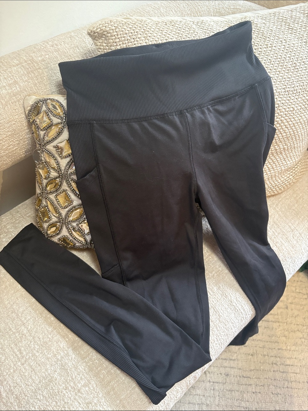 High-Waist Black Active Leggings